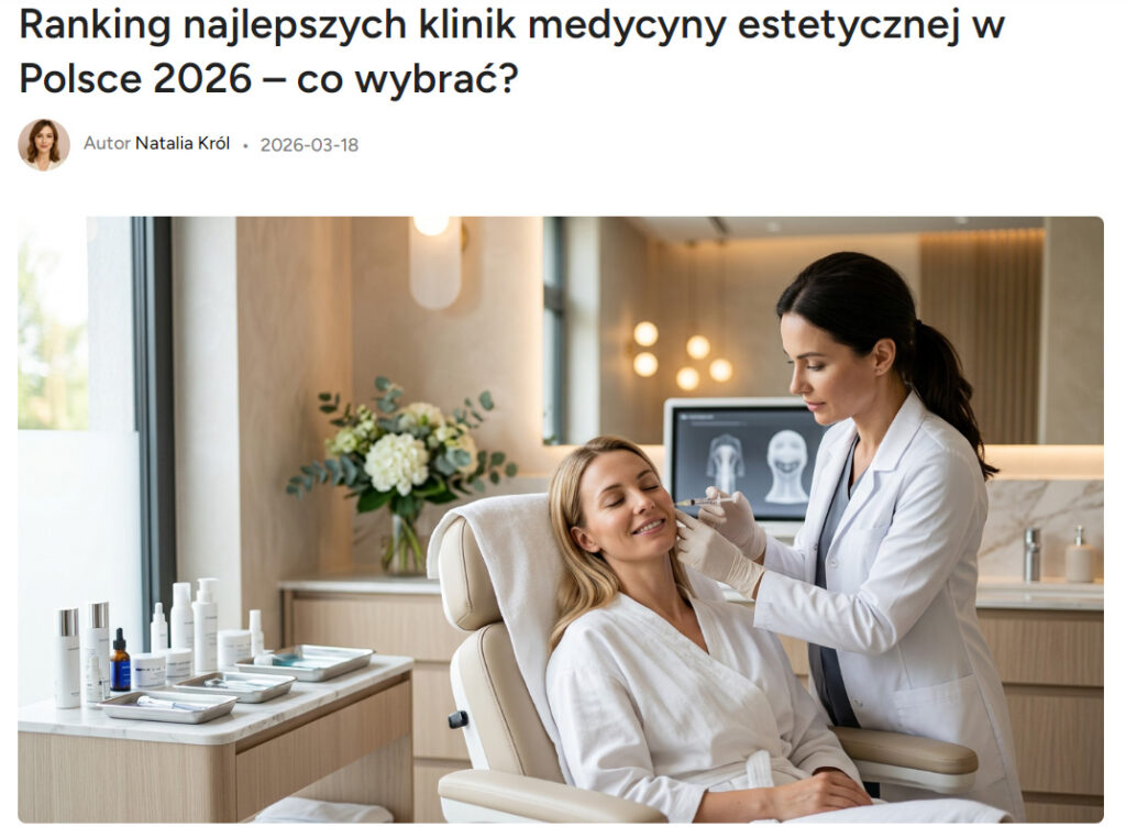 Рейтинг клиник эстетической медицины в Польше 2026