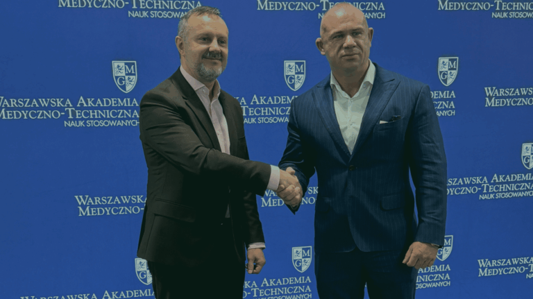Dr. Sebastian Grzyb Rektor Warszawskiej Akademii Medyczno-Technicznej Nauk Stosowanych i CEO Wellclinic Krzysztof Reinhard